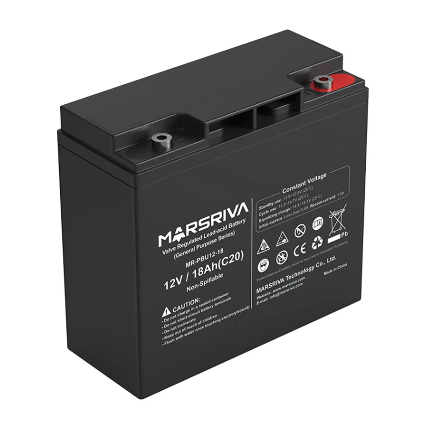 [070785] [MR-PBU12-18] Marsriva - Bateria Sellada 12V 18Ah    