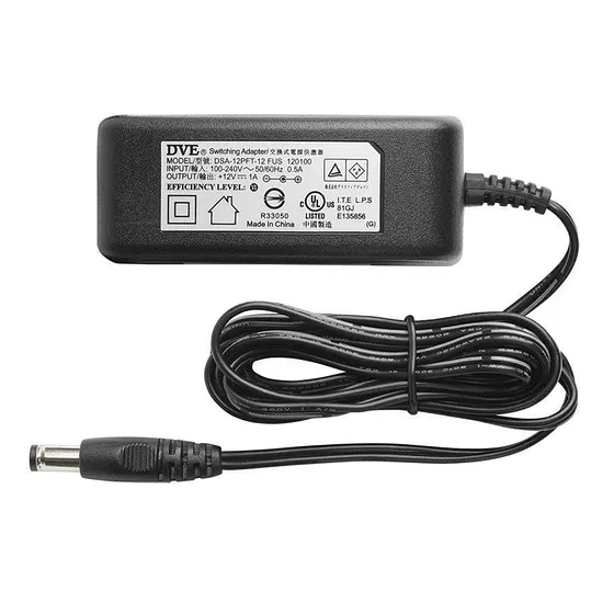 [080109] [DSA-12PFT-12FUS120100,UL] Hikvision - Transformador 12V 1Amp