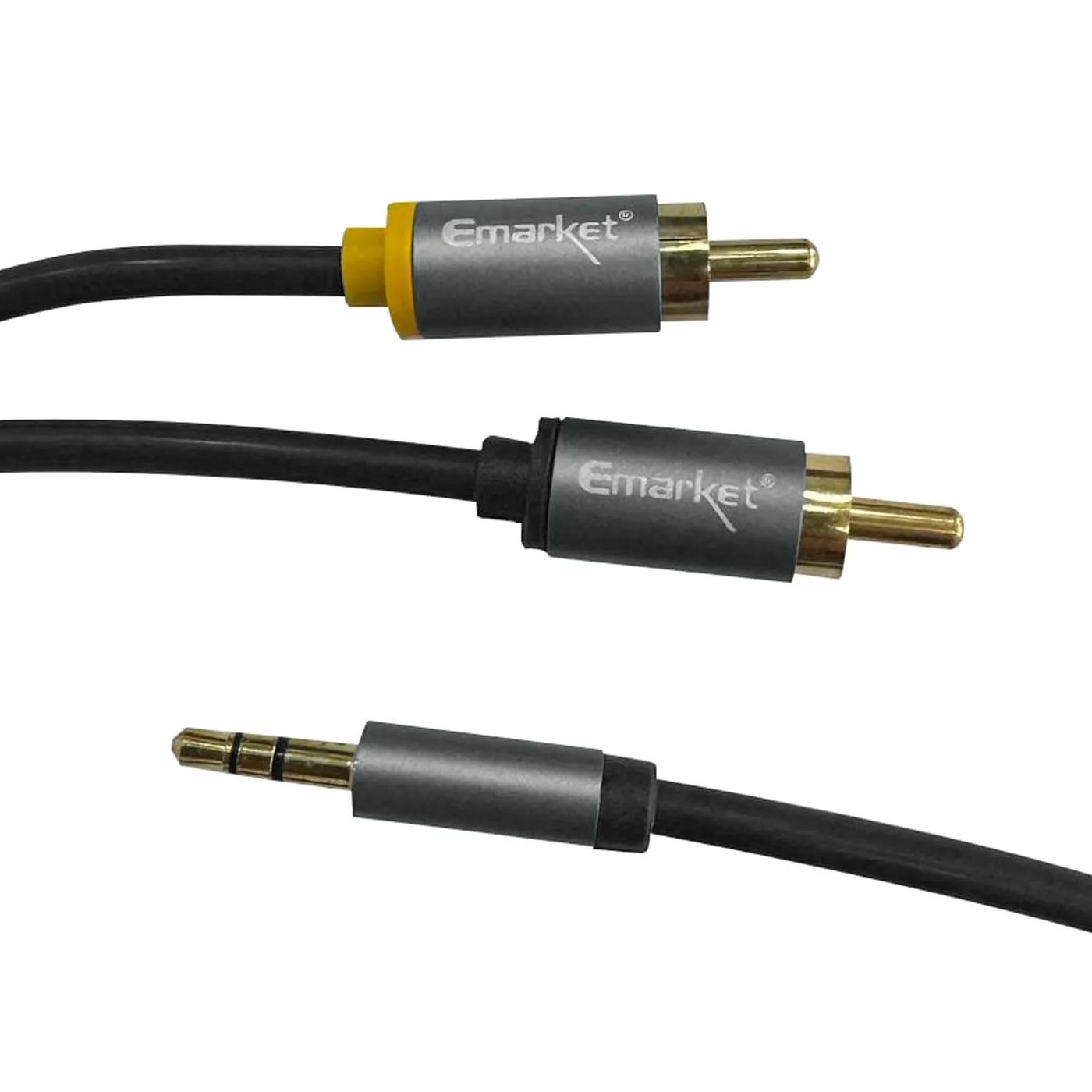 [080116] [CAB123] Cable Audio Plug 3.5mm a RCA Aluminio [3 Metros]