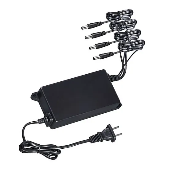 [080206] [PFM320D-007-US-EUHA] Dahua - Fuente de Poder Regulada de 12 Vcc 2.8 Amp 4 Canales 0.7 Amper por Canal Protección de Temperatura Color Negro