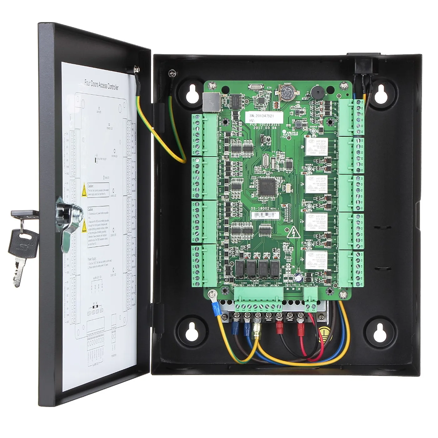 [090078] [DS-K2804] Hikvision - Controlador de Acceso Integrable con Videovigilancia 4 Puertas