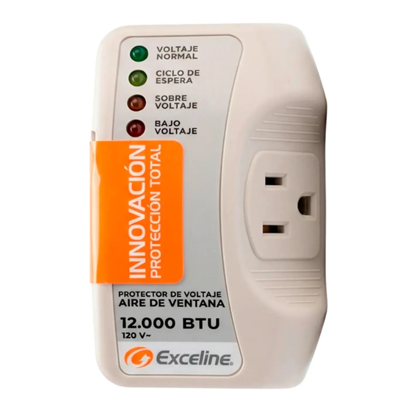 [070921] [GSM-AV12] - Exceline - Protector de Voltaje para Aire Acondicionado de Ventana hasta 12000 BTU 120V 1 Toma