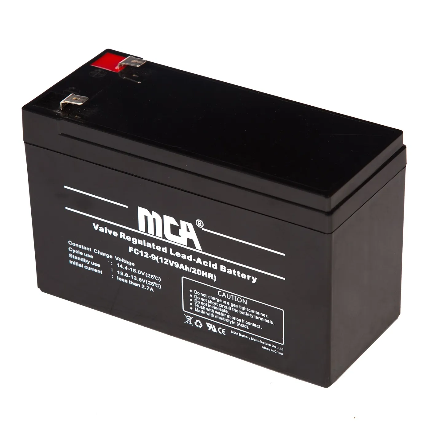 [070926] [B9AMCA] MCA - Bateria Plomo-Ácido Sellada 12V 9Ah