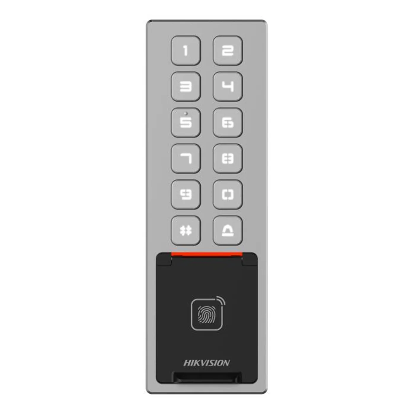 [090174] [DS-K1T805MBFWX] Hikvision - Terminal de Control de Acceso Tarjeta M1 Card, Huella Digital, PIN y Bluetooth