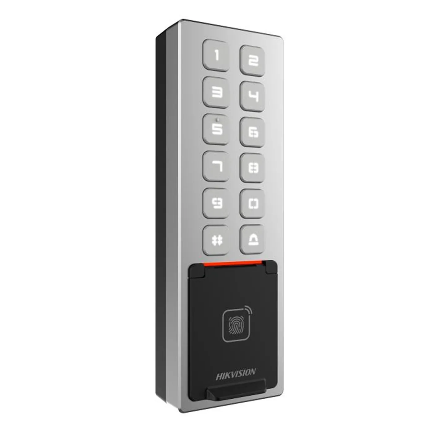 [090174] [DS-K1T805MBFWX] Hikvision - Terminal de Control de Acceso Tarjeta M1 Card, Huella Digital, PIN y Bluetooth