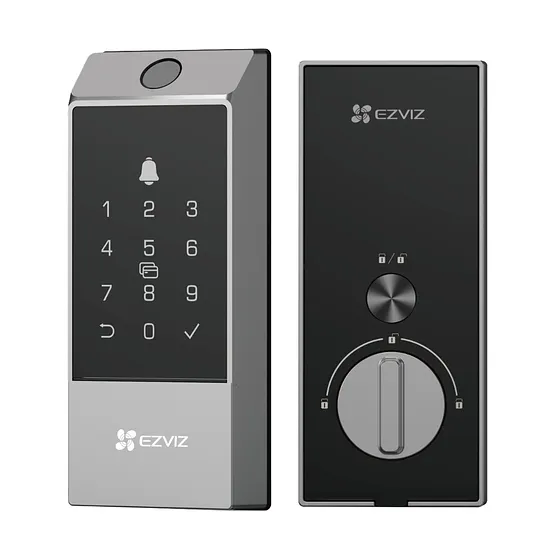 [090255] [CS-DL04-R100-WBCP-GR] Ezviz - Cerradura de Cerrojo Inteligente con Conectividad Wi-Fi Directa de Alta Gama Diseñada para Hogares y Oficinas