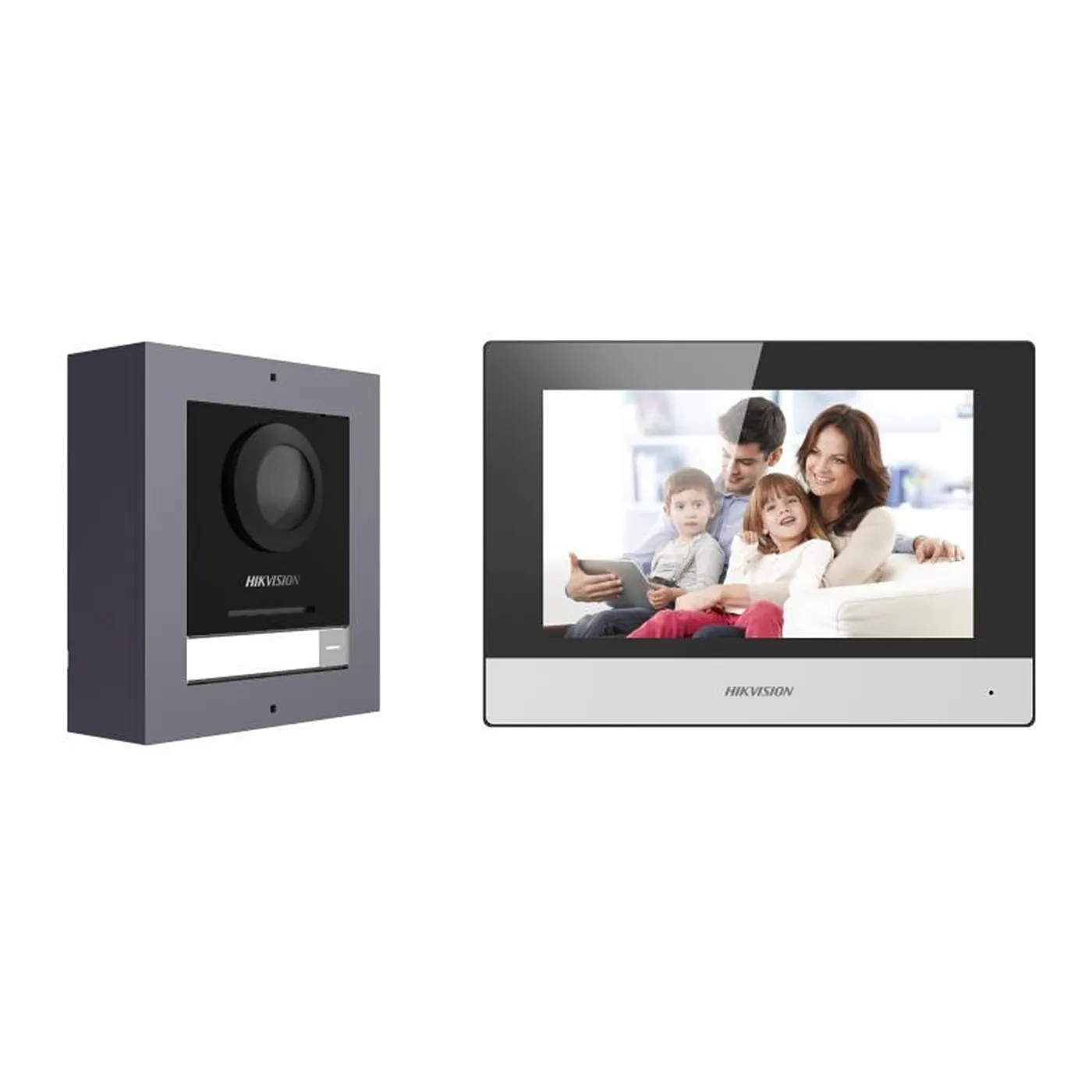 [090285] [DS-KIS602(B)] Hikvision - Kit de Videoportero IP con Pantalla LCD a Color de 7"