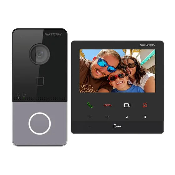 [090286] [DS-KIS606-P] Hikvision - Kit de Videoportero IP con Pantalla LCD a Color de 4.3" [2Mp]