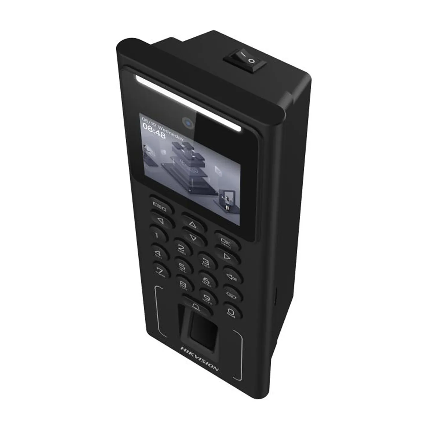 [090302] [DS-K1T321MFWX-B(O-STD)/S] Hikvision - Terminal Facial Min Moe WIFI con Batería de Respaldo Acceso y Asistencia 500 Rostros y Lector de Tarjetas MIFARE HIK-IA