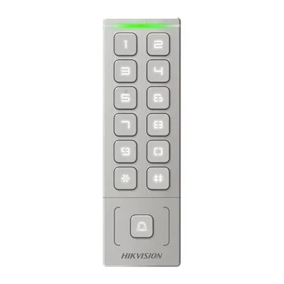 [090307] [DS-K1T809EX(O-STD)] Hikvision - Terminal de Accesos Slim Compacto para tarjetas EM y Teclado