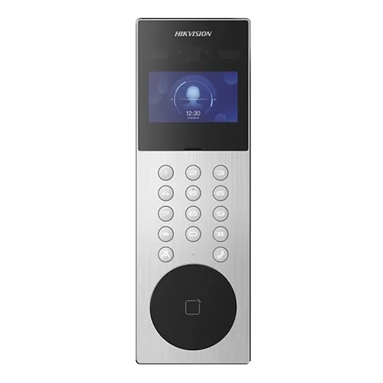 [090311] [DS-KD9203-ME6(O-STD)] Hikvision - Videoportero IP Multiapartamento con Reconocimiento Facial Llamada a App HikConnect (requiere monitor) Protección IP65 Apertura por Rostro, Tarjeta o App
