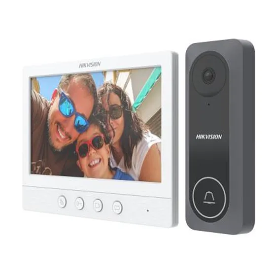 [090220] [DS-KIS212] Hikvision - Kit de Videoportero Analógico con Pantalla LCD a Color de 7"