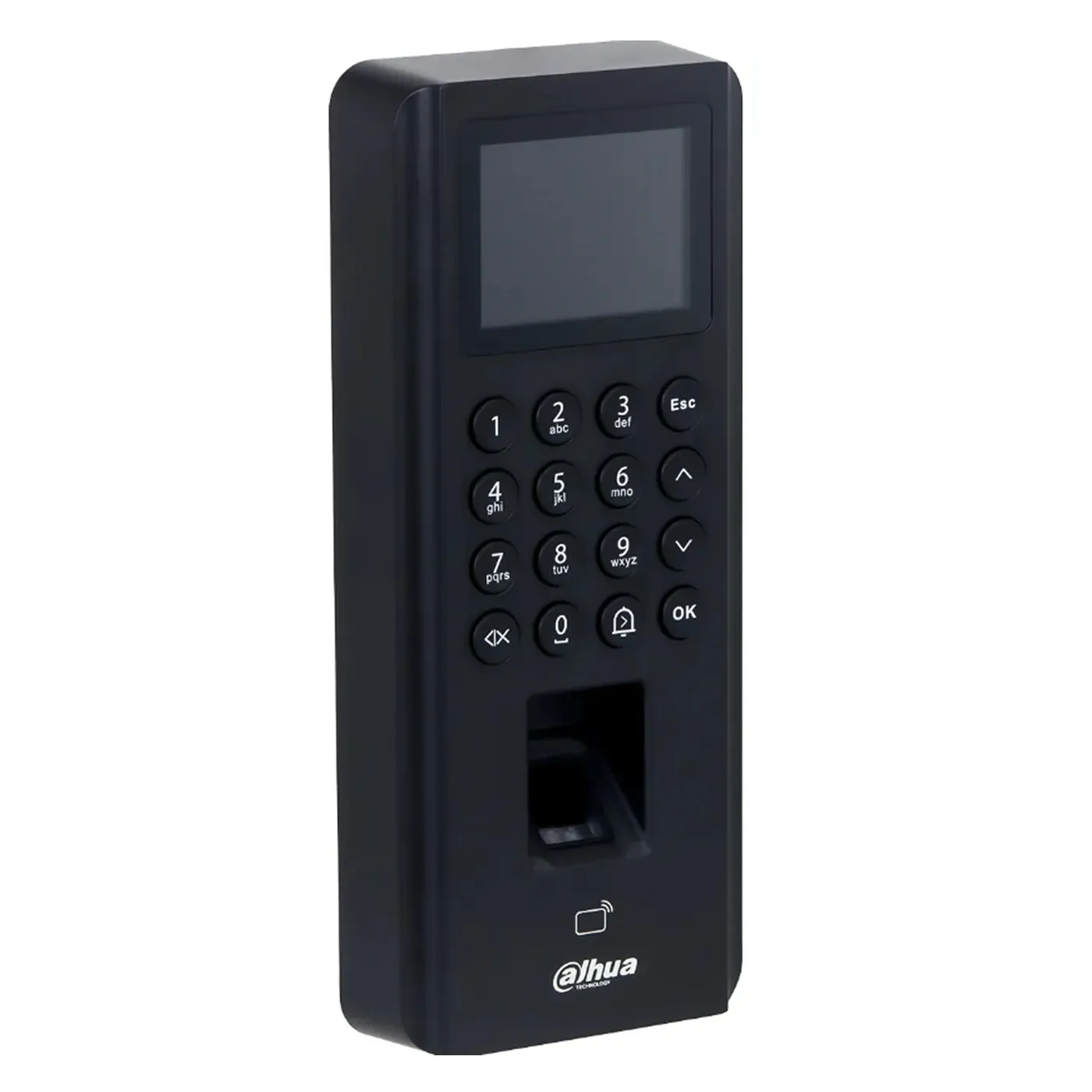 [090472] [DHI-ASI2212J-PW] Dahua - Control de Acceso con Pantalla de 2.4" (5.000 Usuarios 5.000 Claves 5.000 Tarjetas IC Mifare 3.000 Huellas) Puerto PoE Comunicación TCP/IP y Wi-Fi Registro Automático Registro P2P y DHCP para Interiores [Serie ASI2]