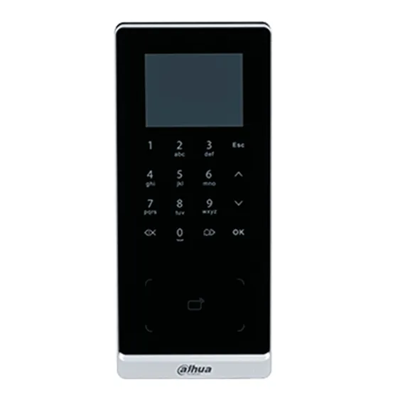 [090474] [DHI-ASI2201H-DW] Dahua - Control de Acceso con Pantalla de 2.4" (30.000 Usuarios 30.000 Claves 30.000 Tarjetas ID 3.000 Huellas) Comunicación TCP/IP y Wi-Fi Registro Automático Registro P2P y DHCP para Interiores y Exteriores [Serie ASI2]