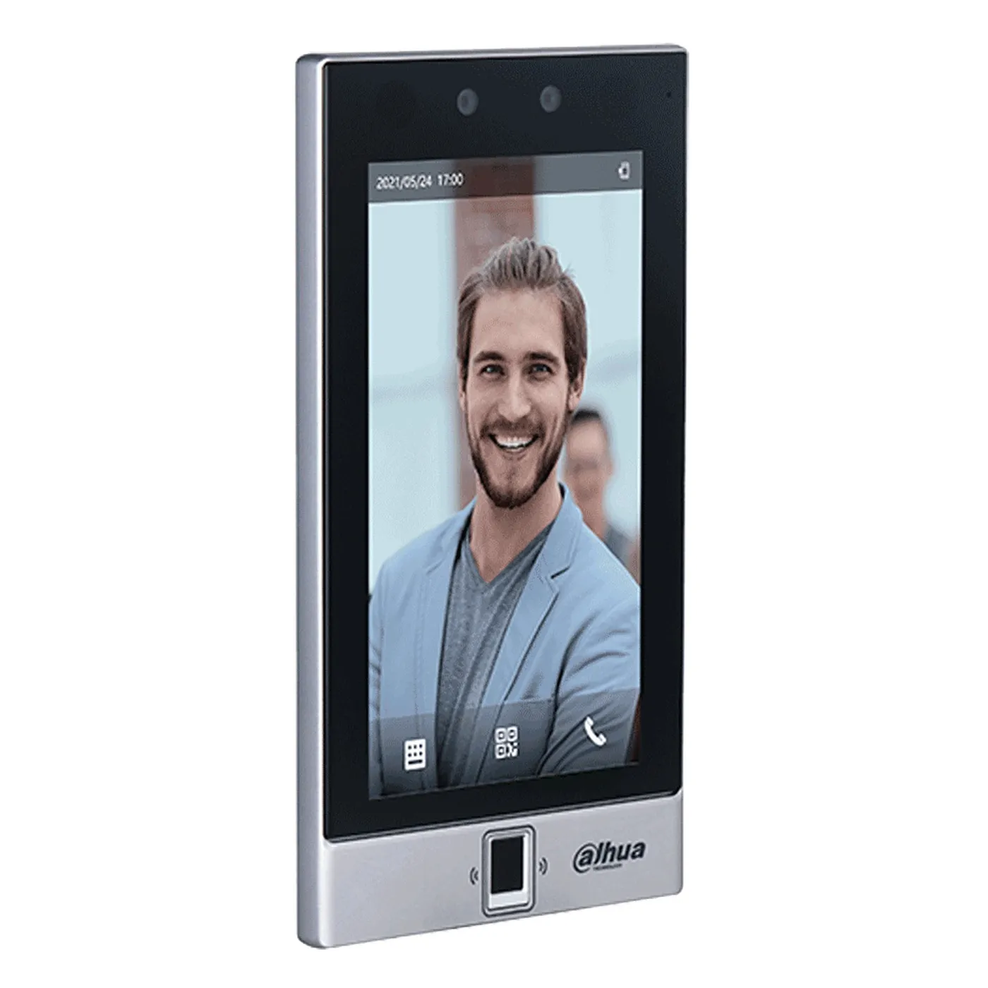 [090486] [DHI-ASI7214S-W] Dahua - Control de Acceso con Pantalla de 7" y Reconocimiento Facial Cámara [2Mp] (50.000 Usuarios 50.000 Rostros 100.000 Tarjetas IC Mifare 50.000 Claves 10.000 Huellas) TCP/IP y Wi-Fi P2P y DHCP para Interiores [Serie FACT]