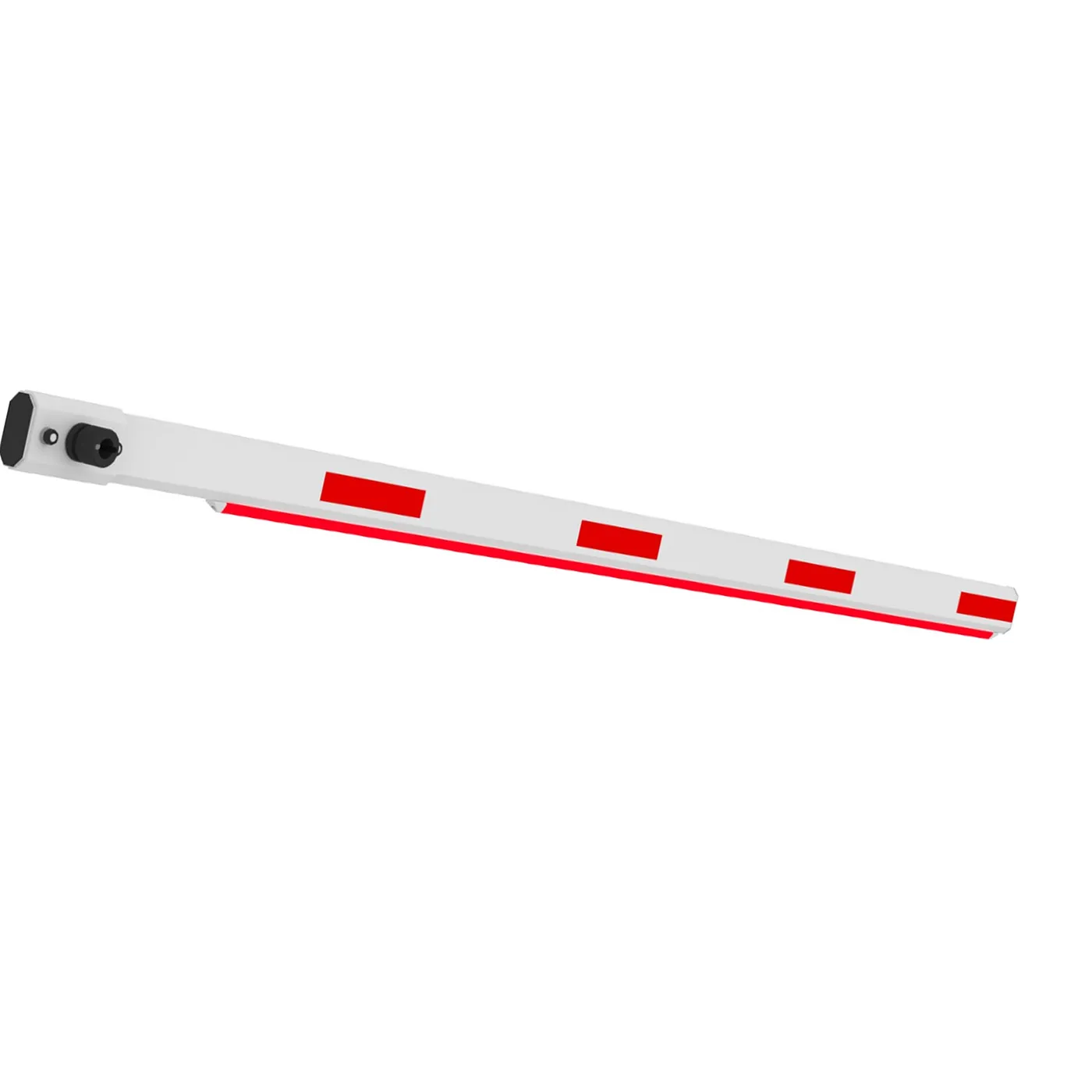 [090453] [IPMECD-0262-M30-LED] Dahua - Brazo Recto Telescópico de 3 Metros de Aluminio para Barrera Vehicular Motorizada con Tira de Goma Elástica y Franja de LED Rojo y Verde Peso Aproximado 4.8 kg Compatible con Serie IPMECD-0262
