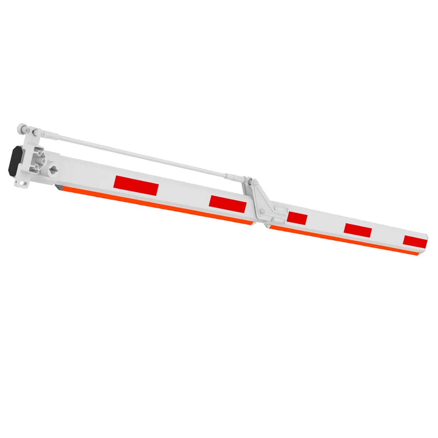 [090460] [IPMECD-0261-M1515-LED] Dahua - Brazo Articulado Plegable de 3 Metros en 2 Secciones de 1.5 Metros de Aluminio para Barrera Vehicular Motorizada con Tira de Goma Elástica y Franja de LED Rojo y Verde Peso Aprox. 7.2 kg Compatible Serie IPMECD-206