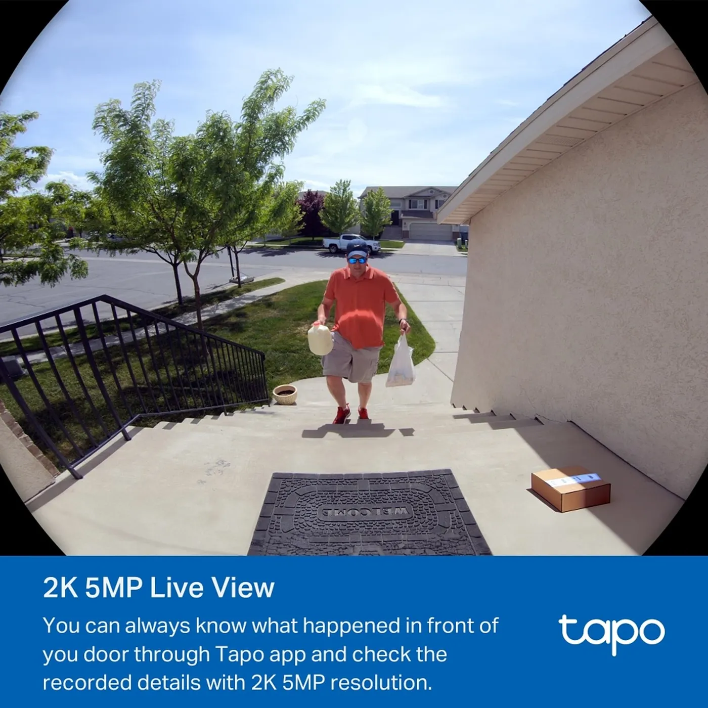 [090537] [D235] TP-Link - Timbre Inteligente IP66 con Visión 5MP Mejorada y Alimentación por Batería o Cable [Tapo]