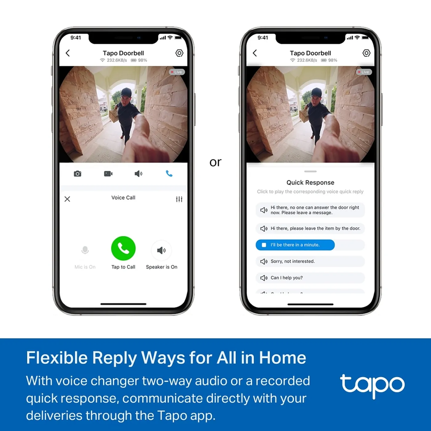 [090537] [D235] TP-Link - Timbre Inteligente IP66 con Visión 5MP Mejorada y Alimentación por Batería o Cable [Tapo]