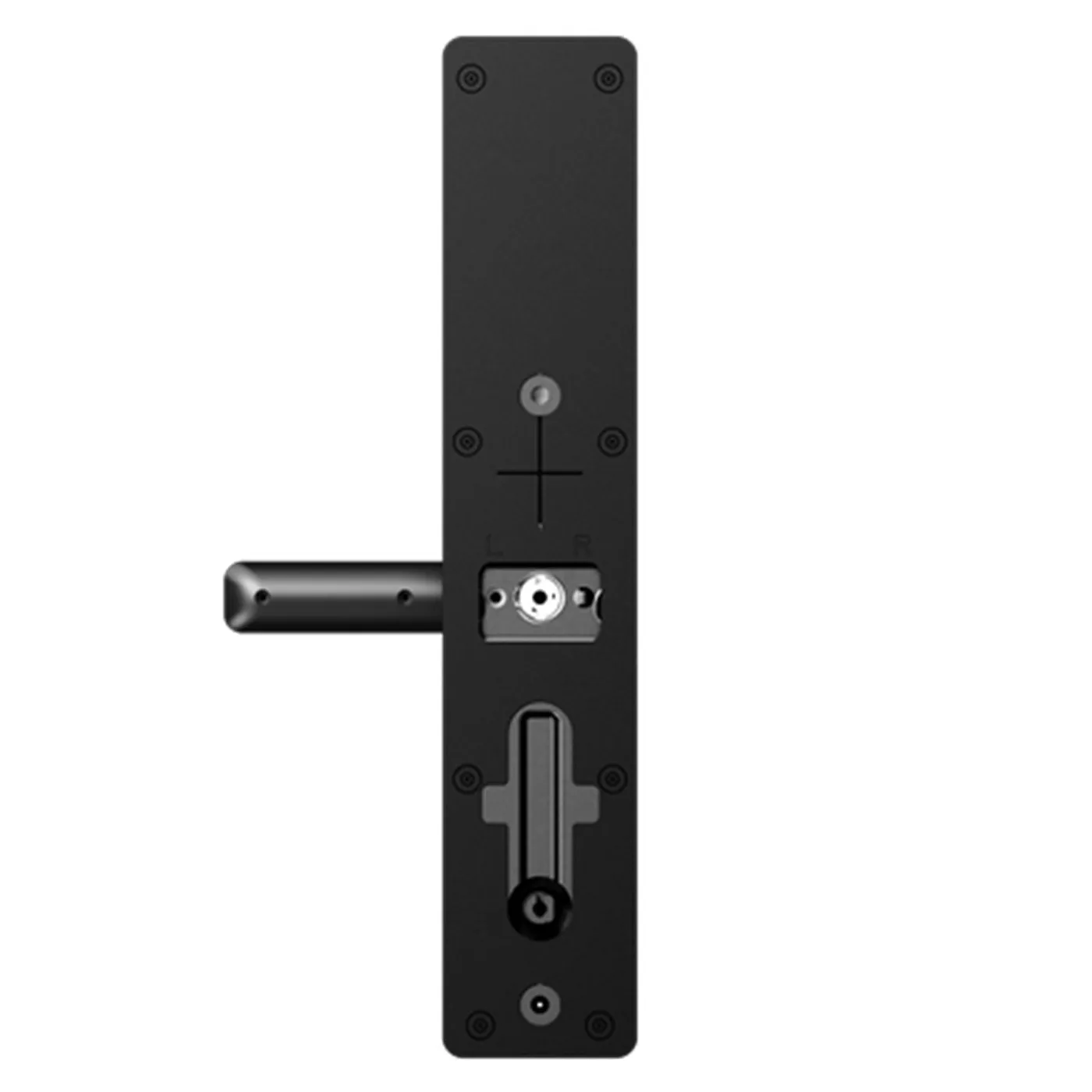 [090539] [CS-DL20F-R101-WBCP-BK(5085)] Ezviz - Cerradura Inteligente Wi-Fi + Bluetooth con Reconocimiento Facial 3D y de Venas de la Palma Huella Digital Código Tarjeta y Llave Apertura Remota por App Batería Recargable [Negra]