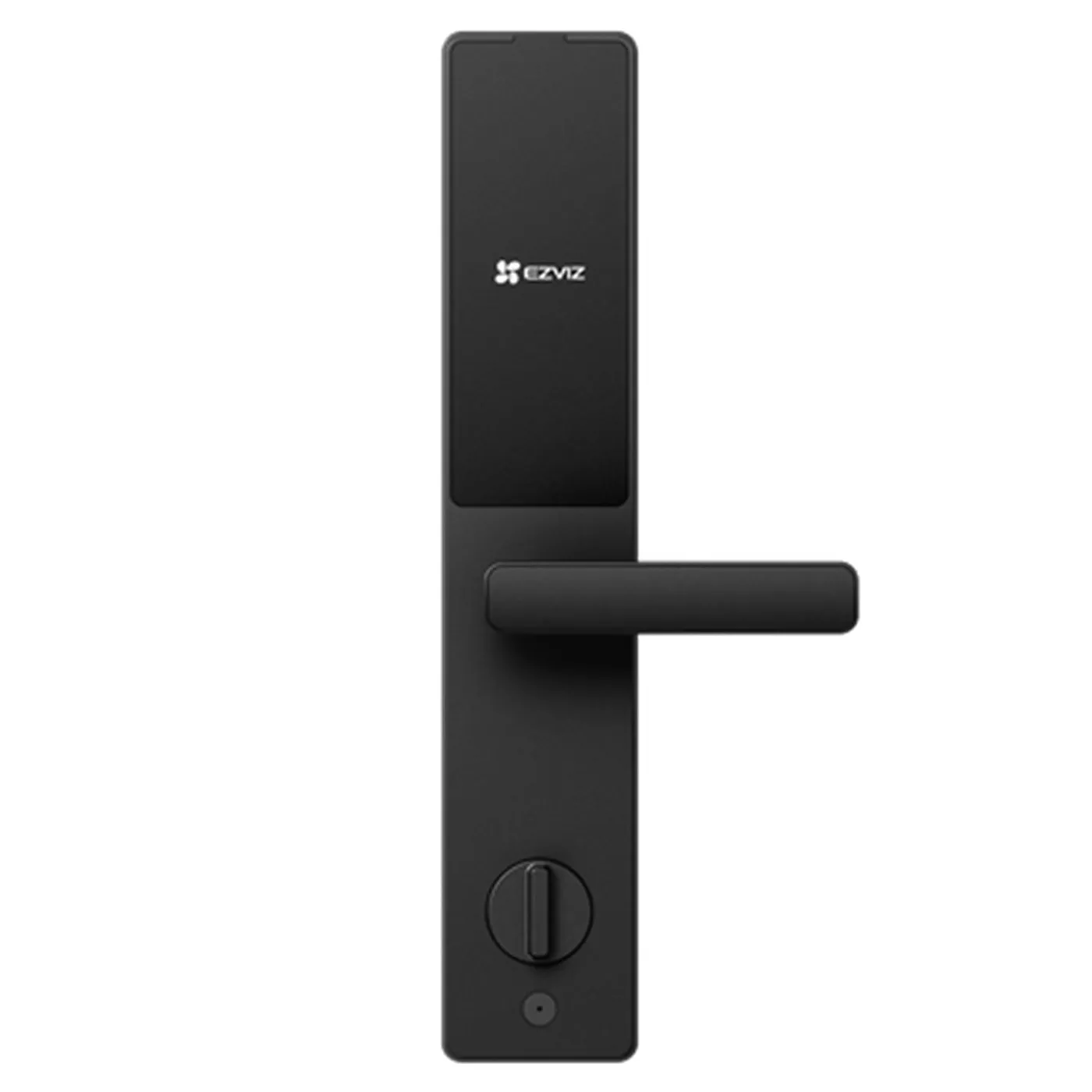 [090539] [CS-DL20F-R101-WBCP-BK(5085)] Ezviz - Cerradura Inteligente Wi-Fi + Bluetooth con Reconocimiento Facial 3D y de Venas de la Palma Huella Digital Código Tarjeta y Llave Apertura Remota por App Batería Recargable [Negra]