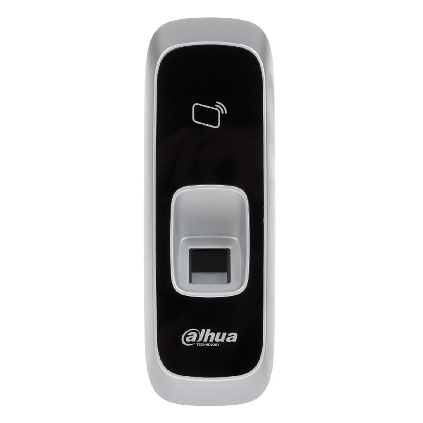 [090505] [DHI-ASR1102A(V3)] Dahua - Lector de Acceso de Reconocimiento de Tarjetas (IC Mifare) de Identificación Sin Contacto y Huellas (3.000) con Retroiluminación Azul Comunicación RS-485 y Wiegand Uso en Interiores