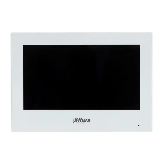 [090510] [DHI-VTH2621GW-WP] Dahua - Monitor [Blanco] para Videoportero IP y Wi-Fi Touch de 7" con Puerto PoE (Admite 9 Extensiones Villa 4 de Apartamento 1 Monitor Principal 2 Monitores de Extensión) Uso en Interiores