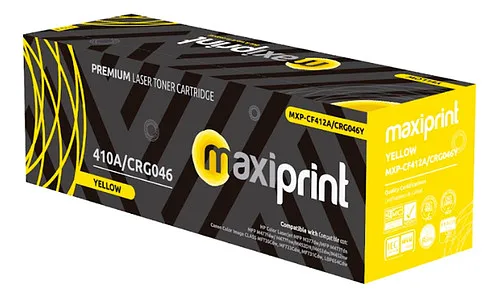 [100150] [CF412A-CRG046Y] Maxiprint - Toner Compatible HP Yellow CF412A Canon CRG046Y