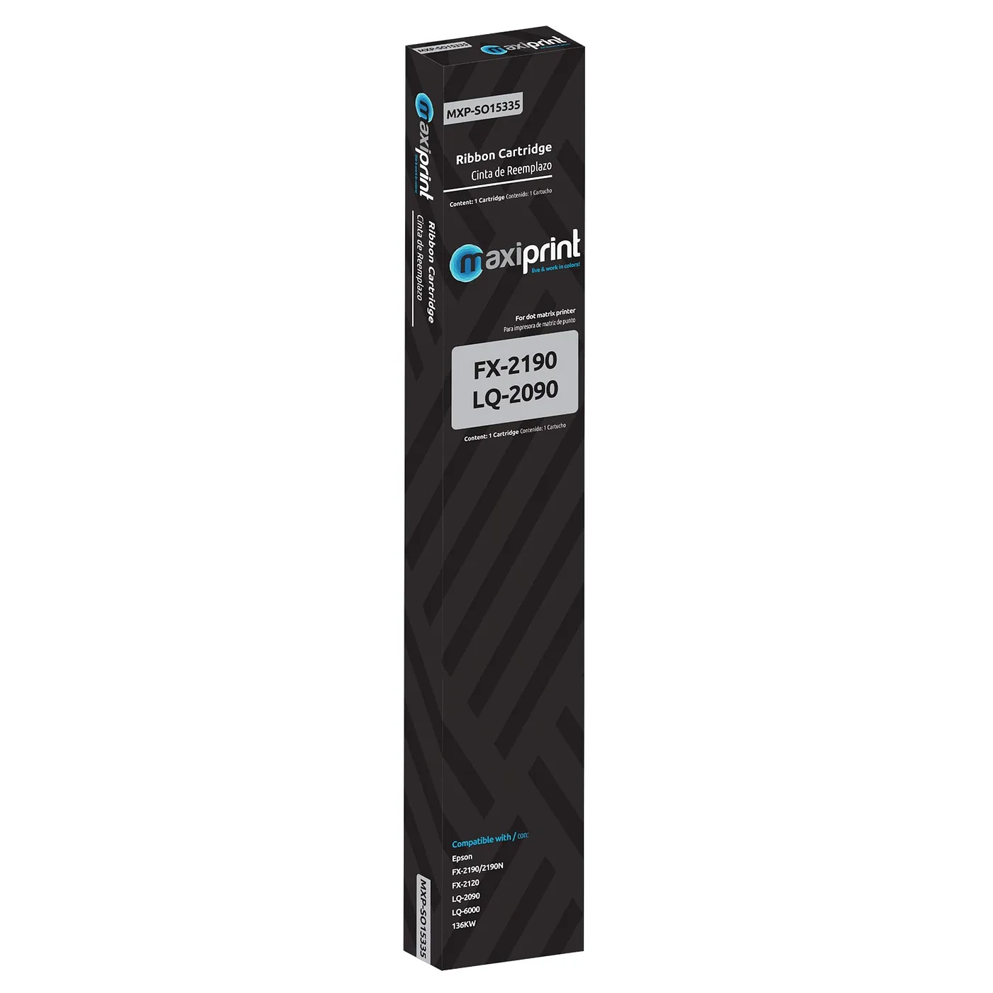 [100208] [MXP-FX2190/S015335] Maxiprint - Cinta Compatible Epson FX2190/S015335