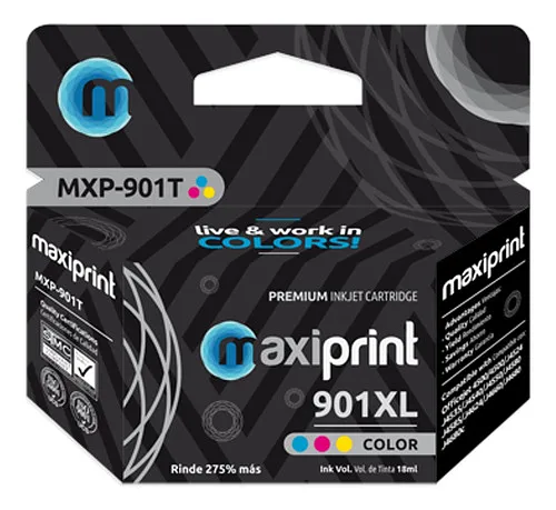 [100071] [901XL-COLOR] Maxiprint - Cartucho Tinta Color 901XL