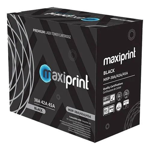 [100097] [Q1338A-Q5942A-Q5945A] Maxiprint - Toner Compatible HP Negro Q1338A Q5942A Q5945A