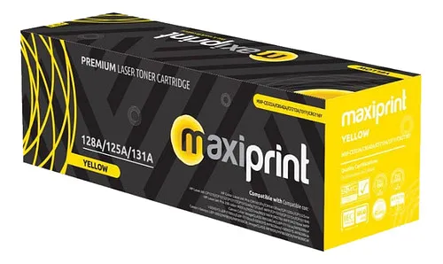 [100101] [CB542A-CE322A-CF212A] Maxiprint - Toner Compatible HP Yellow CB542A CE322A CF212A
