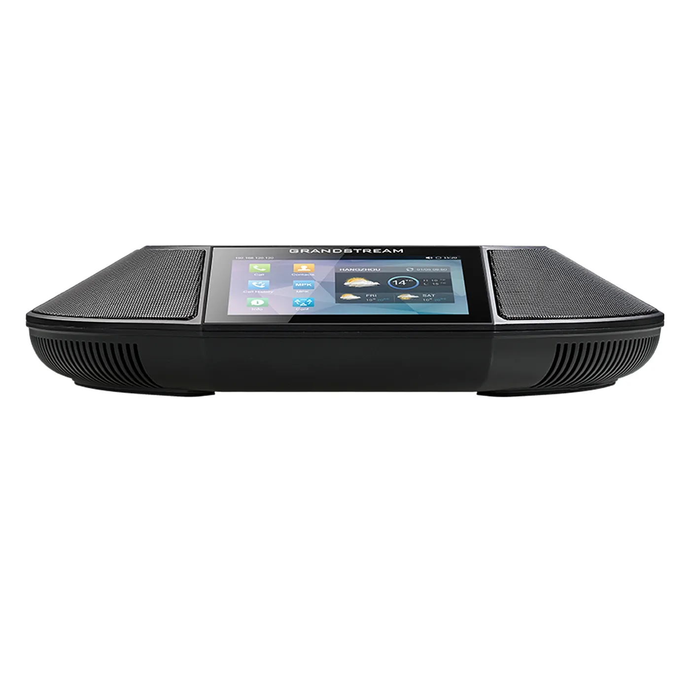 [110030] [GAC2500] Grandstream - Teléfono de Audioconferencia IP 6 líneas 6 cuentas SIP conferencia de 7 vías con puente integrado pantalla táctil capacitiva de 4.3 pulgadas 800x480 Android 4.4 puerto Gigabit autosensible con PoE Wi-Fi y Bluetooth integra