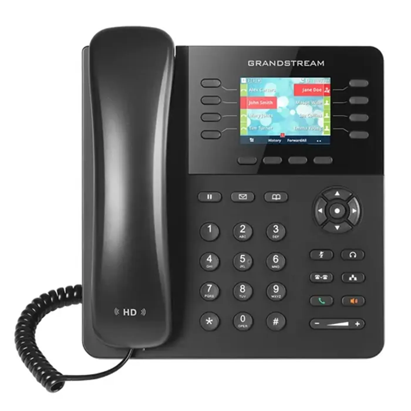 [110031] [GXP2135] Grandstream - Teléfono IP 4 cuentas SIP 8 líneas pantalla LCD color 2.8 pulgadas 32 teclas BLF programables PoE integrado puertos Gigabit Bluetooth integrado EHS Plantronics