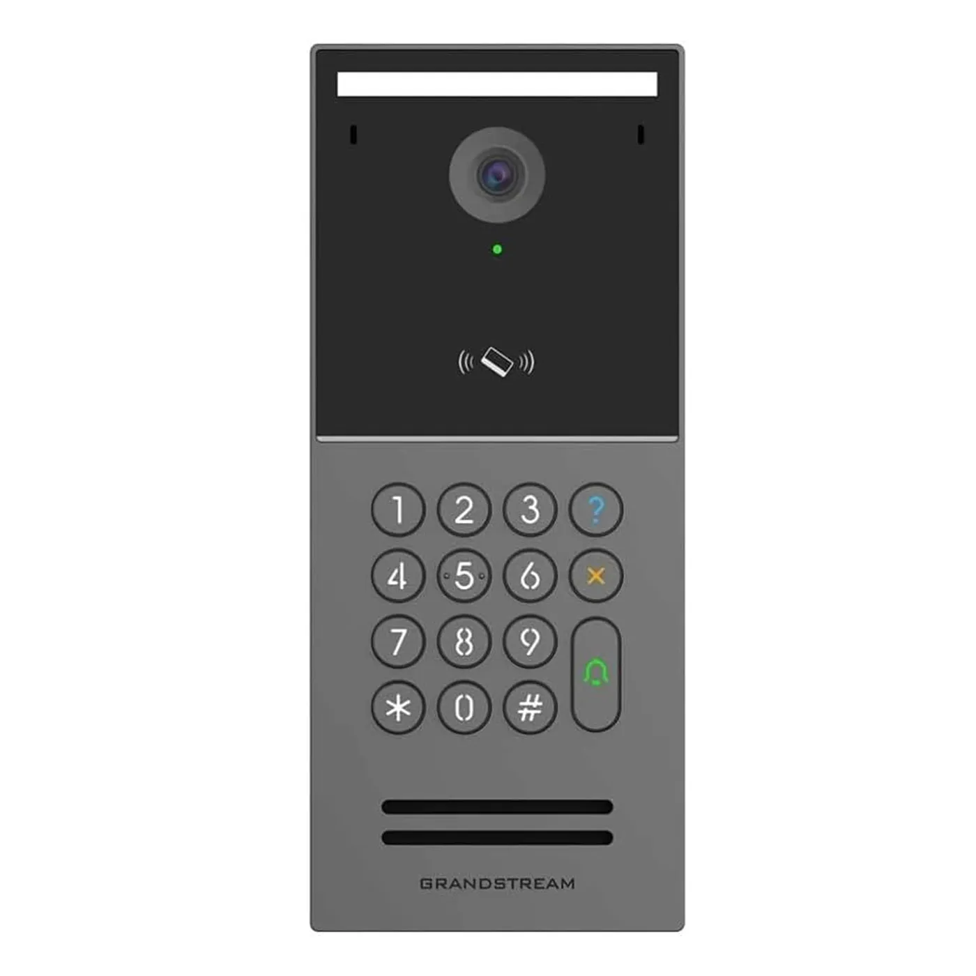 [110045] [GDS3725] Grandstream - Videoportero IP cámara 4MP Ultra HD 1920x1080 teclado 15 teclas 2 relés SSR 3 entradas 2 salidas alarma RS485 y Wiegand 26/34 RFID 13.56MHz 125kHz 5000 tarjetas IP66 IK10 PoE 802.3af