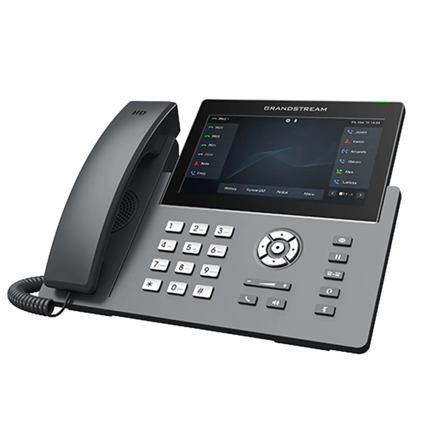 [110050] [GRP2670] Grandstream - Teléfono IP 12 líneas 16 cuentas SIP 48 teclas VPK pantalla táctil capacitiva 7 pulgadas 1024x600 PoE integrado dos puertos Gigabit Wi-Fi 6 doble banda Bluetooth