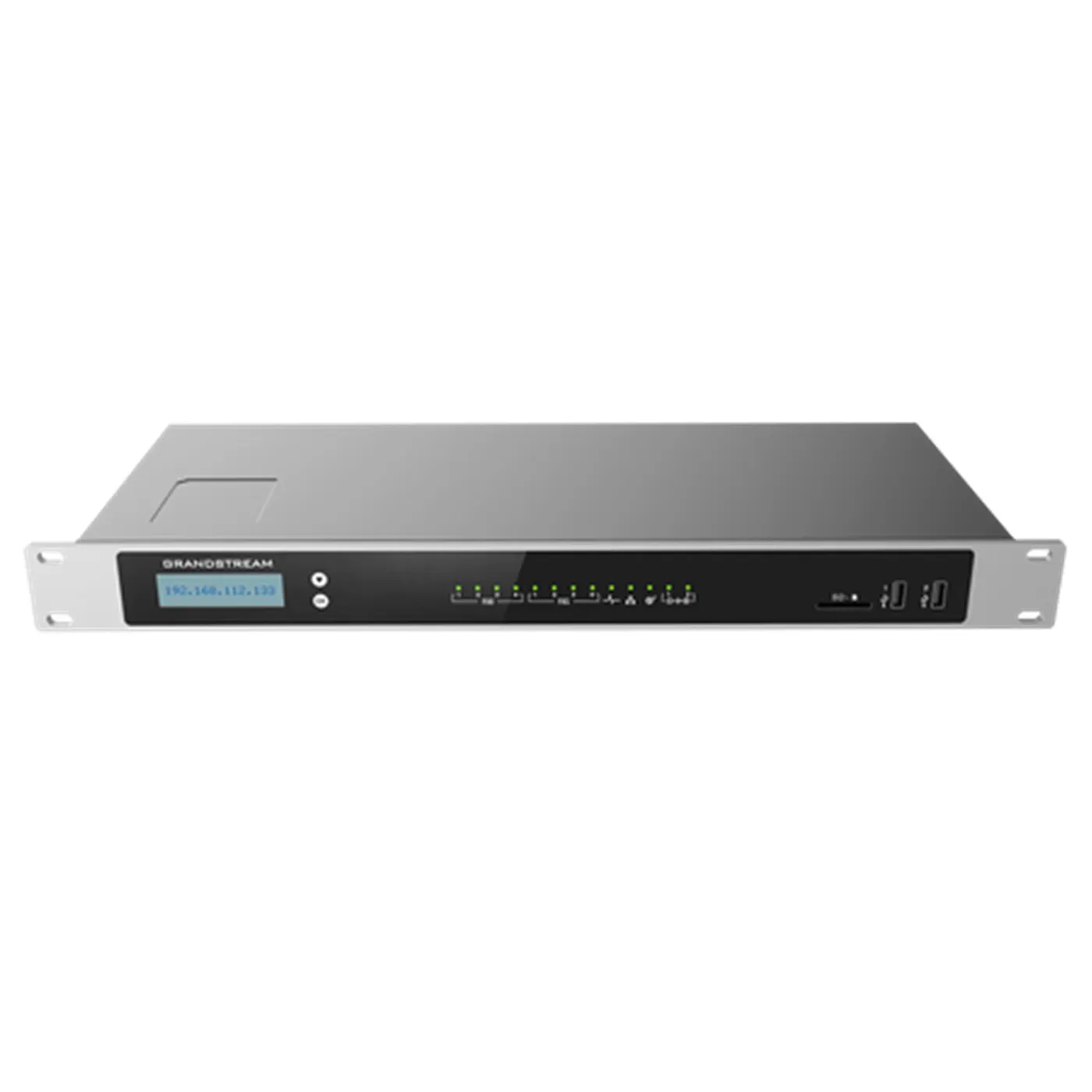 [110056] [UCM6304] Grandstream - Central Telefónica IP (IP PBX) 4 puertos FXS RJ11 4 puertos FXO RJ11 hasta 2000 usuarios 300 llamadas concurrentes G.711 tres puertos Gigabit autoadaptables con PoE+