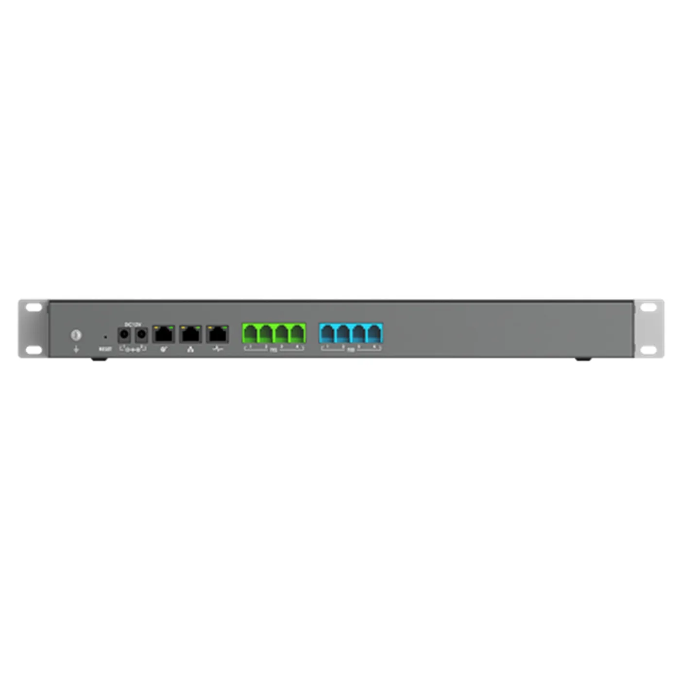[110056] [UCM6304] Grandstream - Central Telefónica IP (IP PBX) 4 puertos FXS RJ11 4 puertos FXO RJ11 hasta 2000 usuarios 300 llamadas concurrentes G.711 tres puertos Gigabit autoadaptables con PoE+