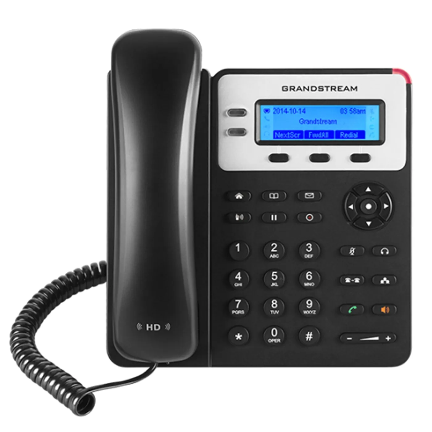 [110005] [GXP1625] Grandstream - Teléfono IP 2 cuentas SIP 2 líneas 2 teclas de línea PoE integrado dos puertos conmutados 10/100 Mbps 3 teclas programables XML audio HD EHS Plantronics