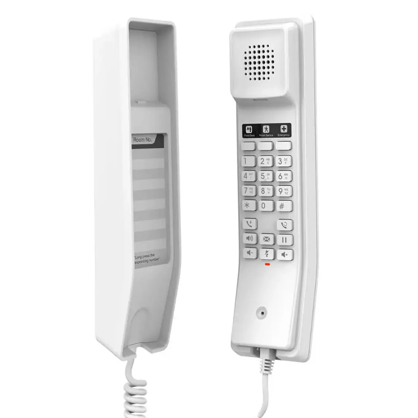 [110008] [GHP610] Grandstream - Teléfono IP para Hotelería 2 cuentas SIP 2 líneas 3 teclas programables 10 teclas de marcación rápida PoE integrado Clase 2 un puerto Ethernet 10/100 Mbps
