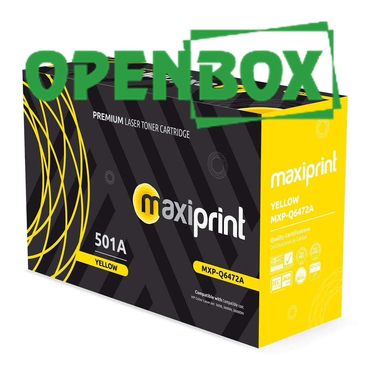 [150006] [Q6472A-(OPEN-BOX)] Maxiprint - Toner Compatible HP Yellow Q6472A (OPEN-BOX)