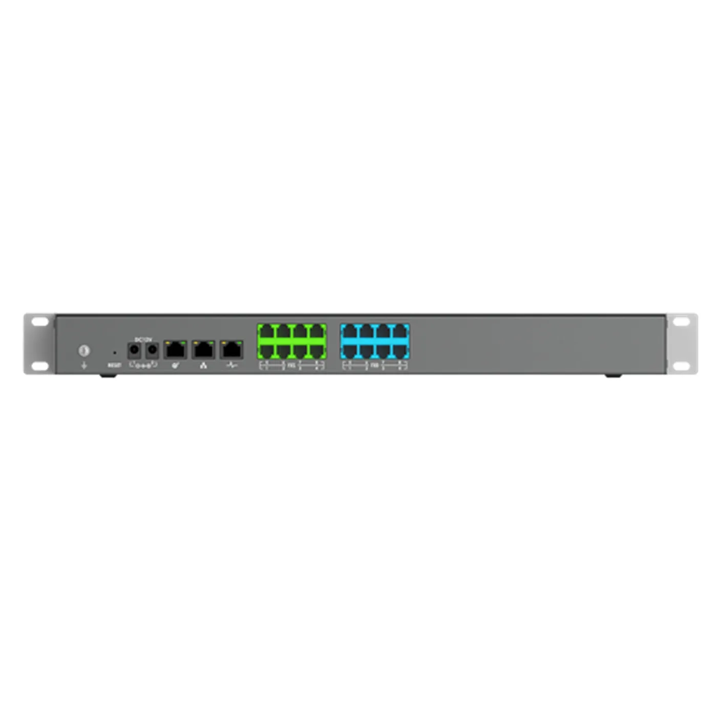 [110066] [UCM6308] Grandstream - Central Telefónica IP (IP PBX) 8 puertos FXS RJ11 8 puertos FXO RJ11 hasta 3000 usuarios 450 llamadas concurrentes G.711 tres puertos Gigabit autoadaptables con PoE+