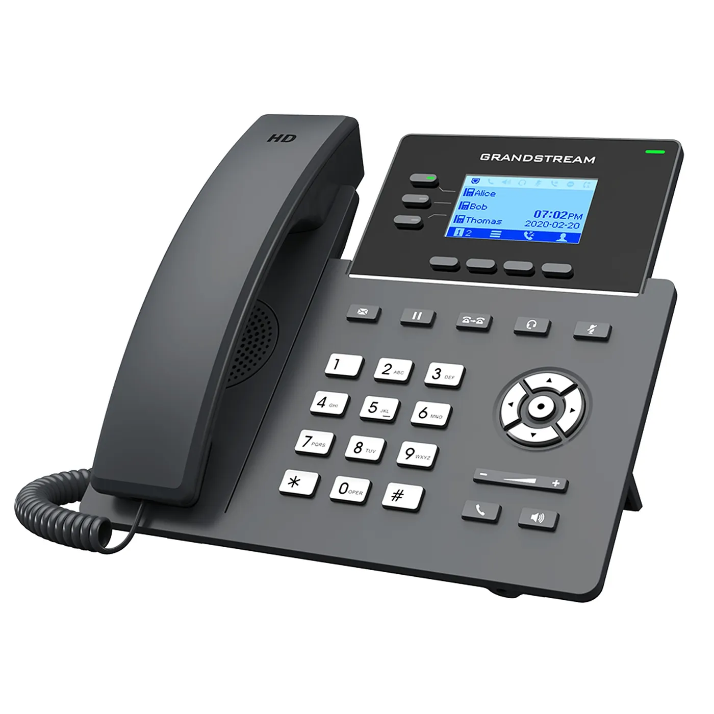 [110078] [GRP2603] Grandstream - Teléfono IP 3 líneas 6 cuentas SIP pantalla LCD retroiluminada 2.7 pulgadas 132x64 dos puertos Gigabit 10/100/1000 Mbps altavoz full-duplex HD