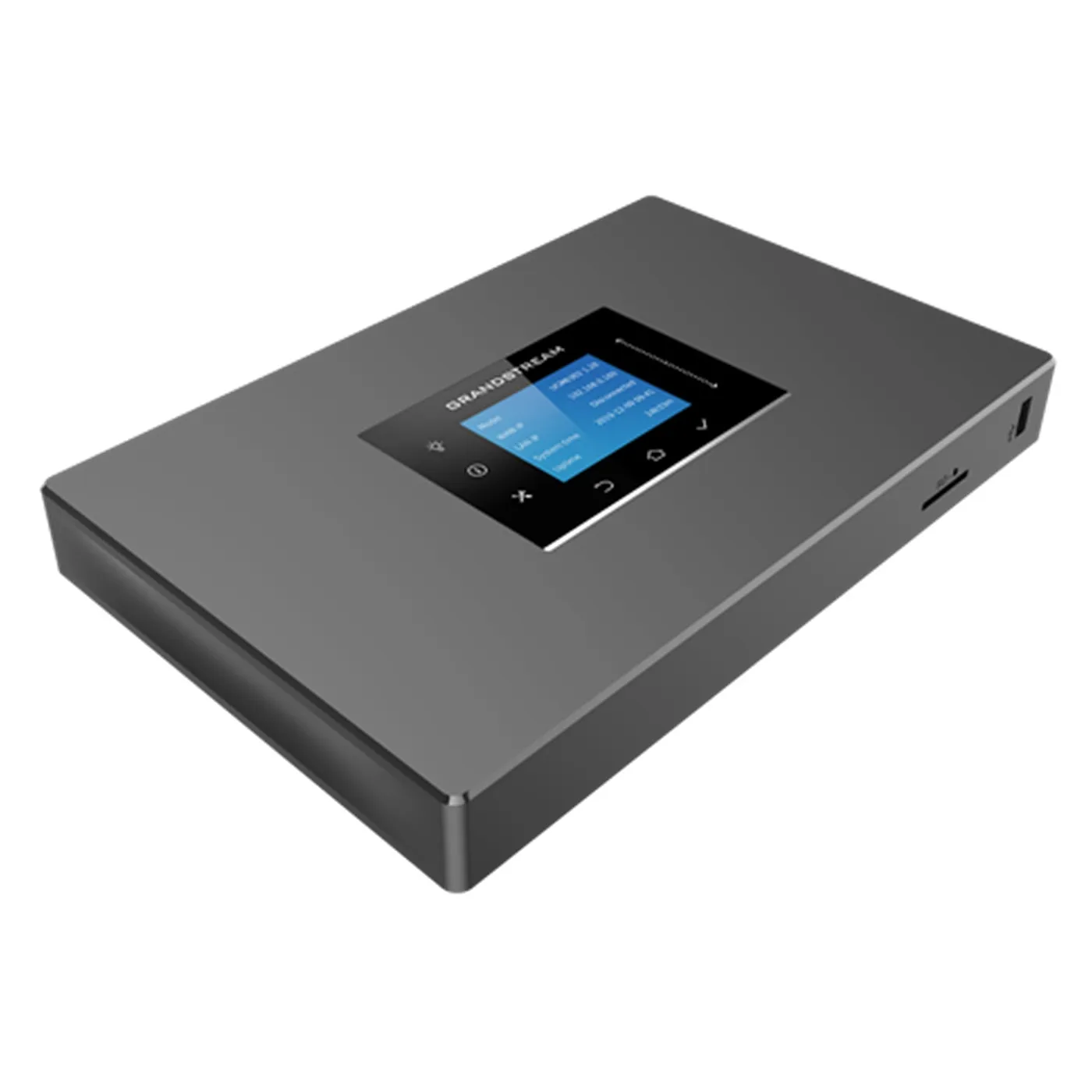 [110087] [UCM6301] Grandstream - Central Telefónica IP (IP PBX) 1 puerto FXS RJ11 1 puerto FXO RJ11 hasta 500 usuarios 75 llamadas concurrentes G.711 tres puertos Gigabit autoadaptables con PoE+