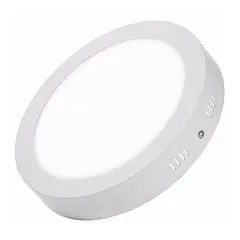 Lampara Panel Driver/Integrado LED 6W 4" 6500K Luz Fria Redonda Superficial 480lm 406-SCL Lucerna
