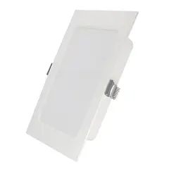 Lampara Panel Driver/Integrado LED 6W 4" 6500K Luz Fria Cuadrada Empotrar 450lm 406-C-CL Lucerna