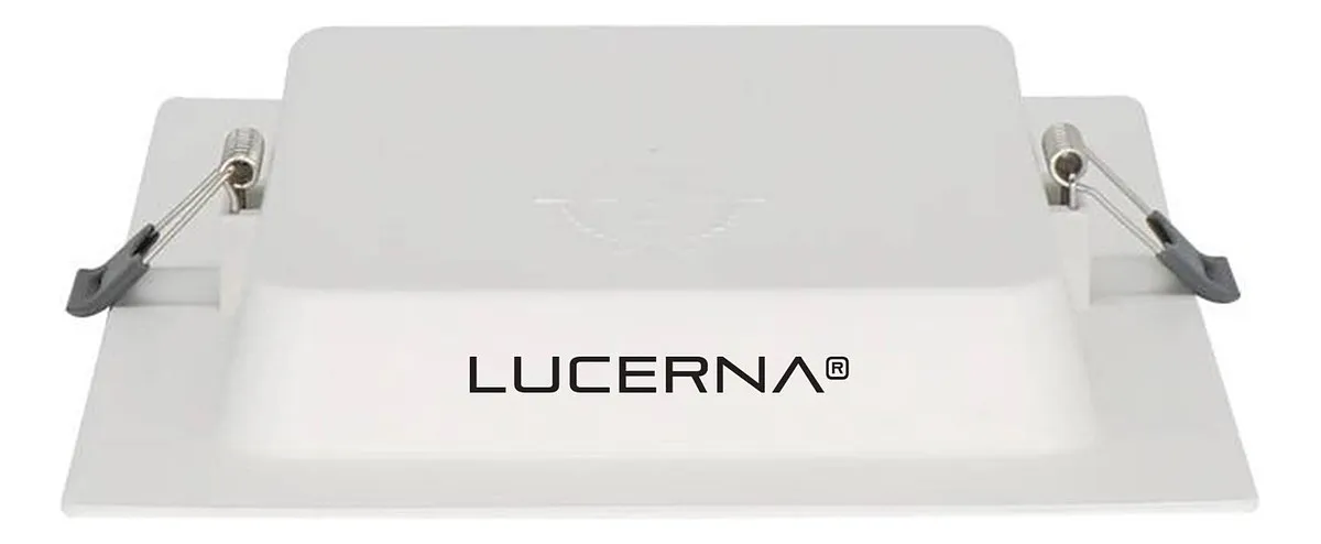 Lampara Panel Driver/Integrado LED 6W 4" 3000K Luz Calida Cuadrada Empotrar 450lm 406-C-CL Lucerna