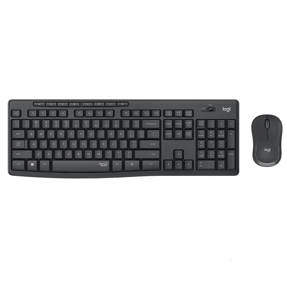 Combo Teclado y Mouse Inalambrico (Español) Logitech (Negro/Gris) MK295