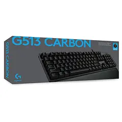 Teclado Mecánico RGB LIGHTSYNC Gaming Alambrico USB (Inglés) Logitech (Negro) G513