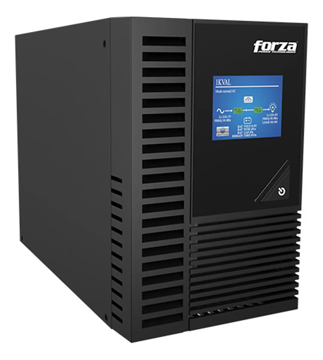 (FDC-1000T) Forza - UPS En Línea Sinusoidal 1000VA/900W Torre Pantalla LCD 110V (3) x NEMA 5-15R (3 en Reseva)